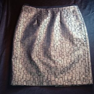 The Loft  Gold Skirt